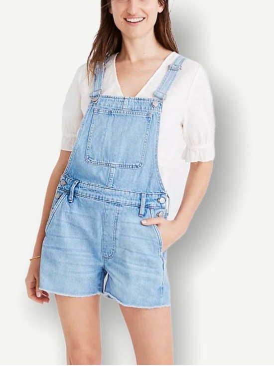 Madewell Pants - Madewell Adirondack Short Overalls Phillips Wash Light Wash Shortall's